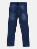 Tales & Stories Boy's Dark Blue Slim Fit Jeans-2